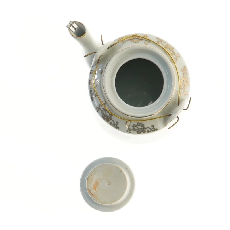 Dekoreret porcelænskande (str. Ø 11x13 cm)