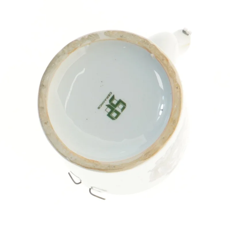Dekoreret porcelænskande (str. Ø 11x13 cm)