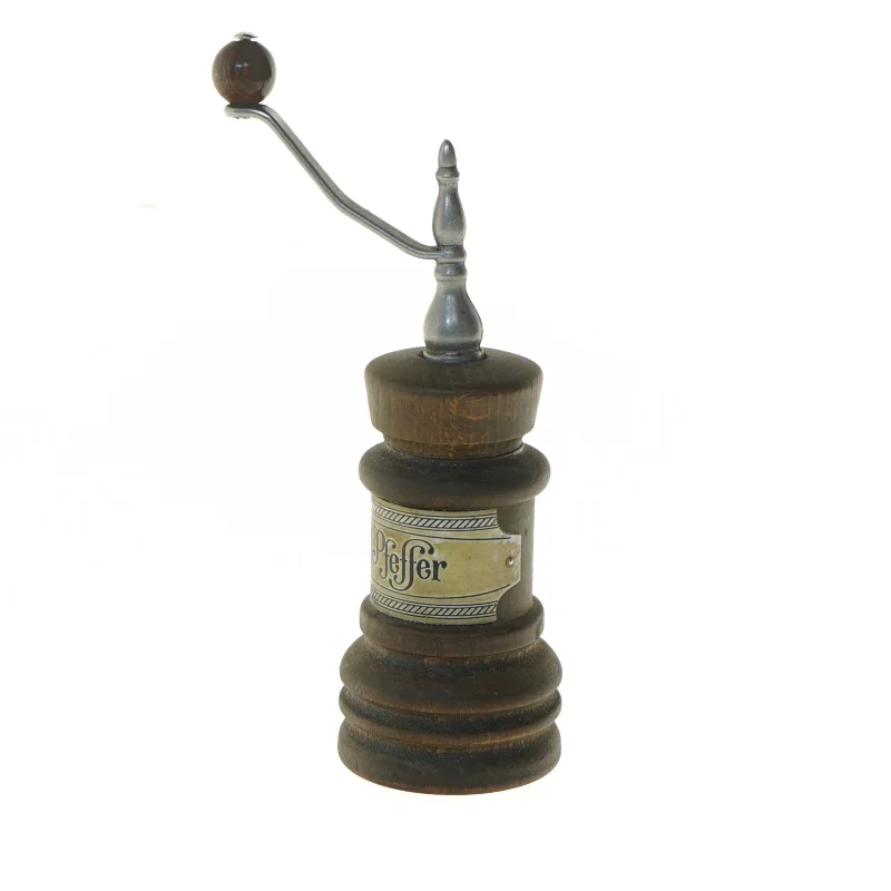 Peberkværn i træ (str. 20 cm)