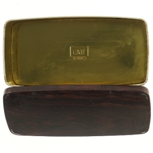 Vintage metal boks med blomsterdesign fra Ira (str. 24,5x12 cm)