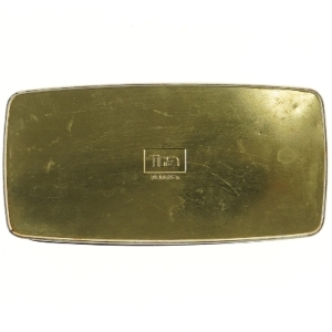 Vintage metal boks med blomsterdesign fra Ira (str. 24,5x12 cm)