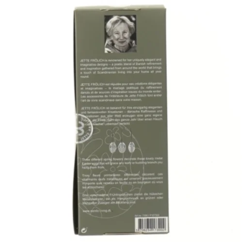 Påskeæg med blomstermotiv fra Jette Frölich (str. 3 stk 6 cm)