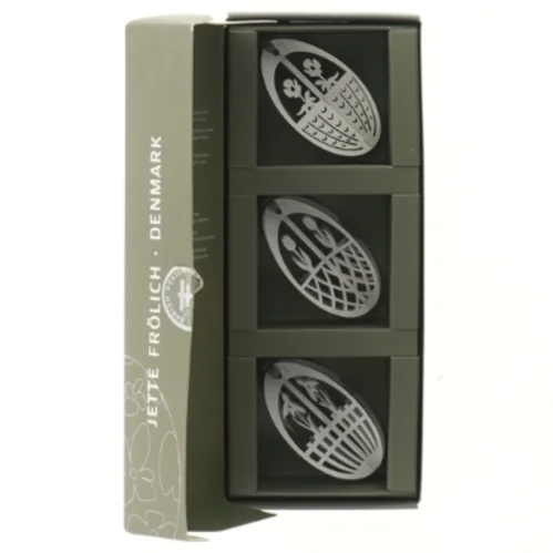 Påskeæg med blomstermotiv fra Jette Frölich (str. 3 stk 6 cm)