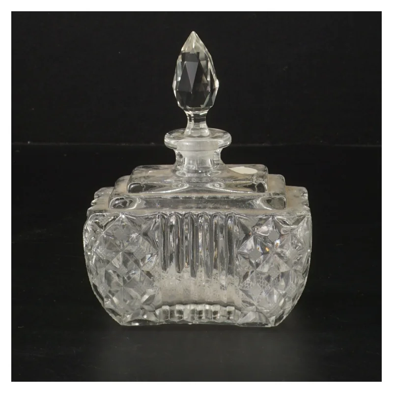 Glasbeholder med låg (str. 10x5,5 cm)