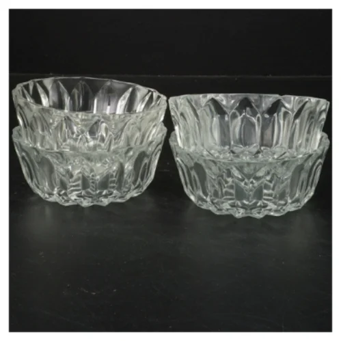 Krystalskåle sæt (str. Ø 11x4 cm)