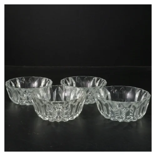 Krystalskåle sæt (str. Ø 11x4 cm)