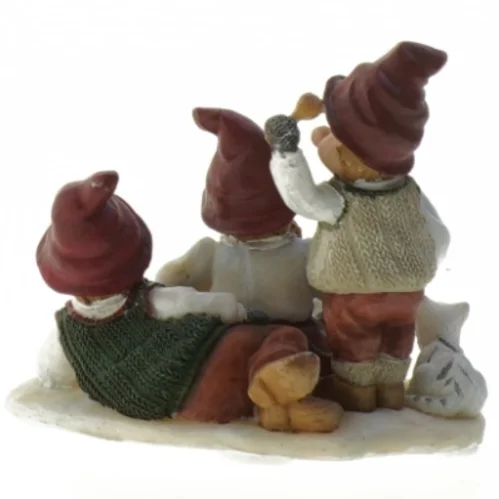 Julenisse keramik dekoration (str. 10x11,5 cm)