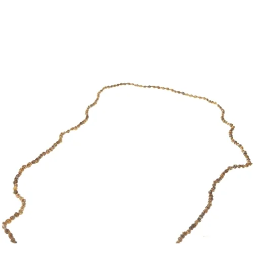 Lang brun halskæde (str. 148 cm)