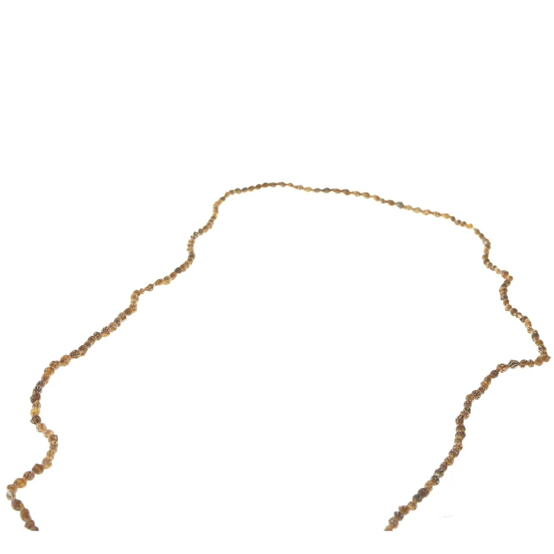 Lang brun halskæde (str. 148 cm)