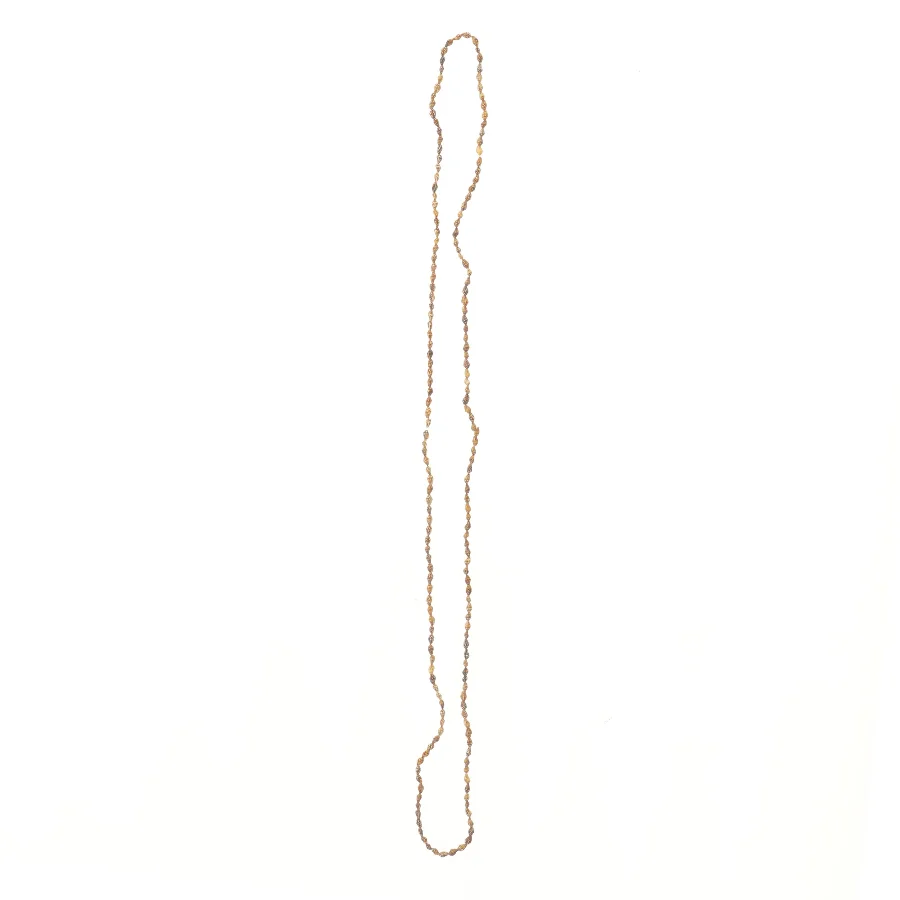 Lang brun halskæde (str. 148 cm)