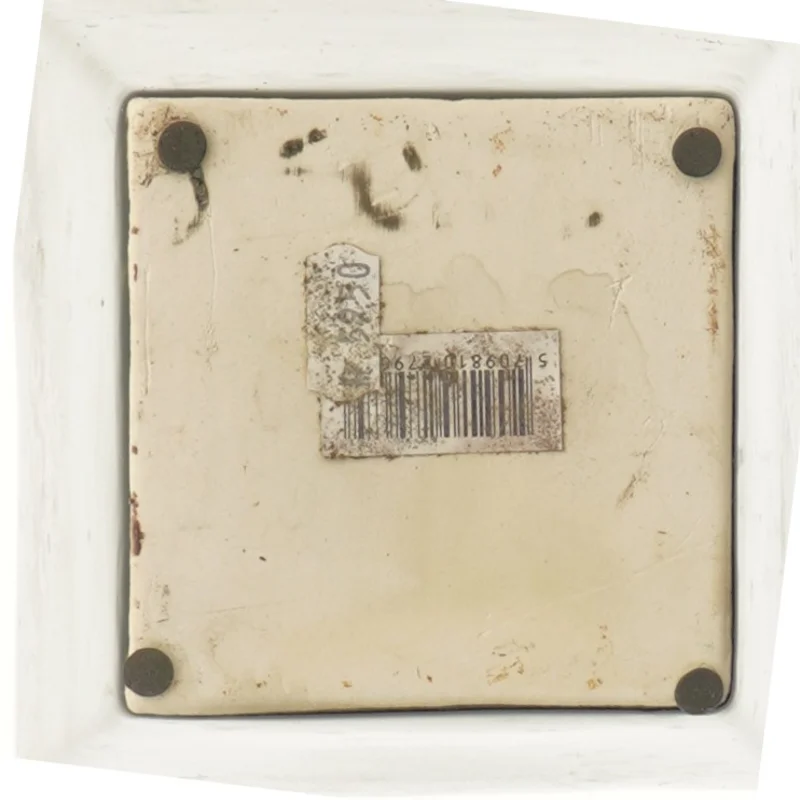 Sort kvadratisk vase (str. 15 cm)