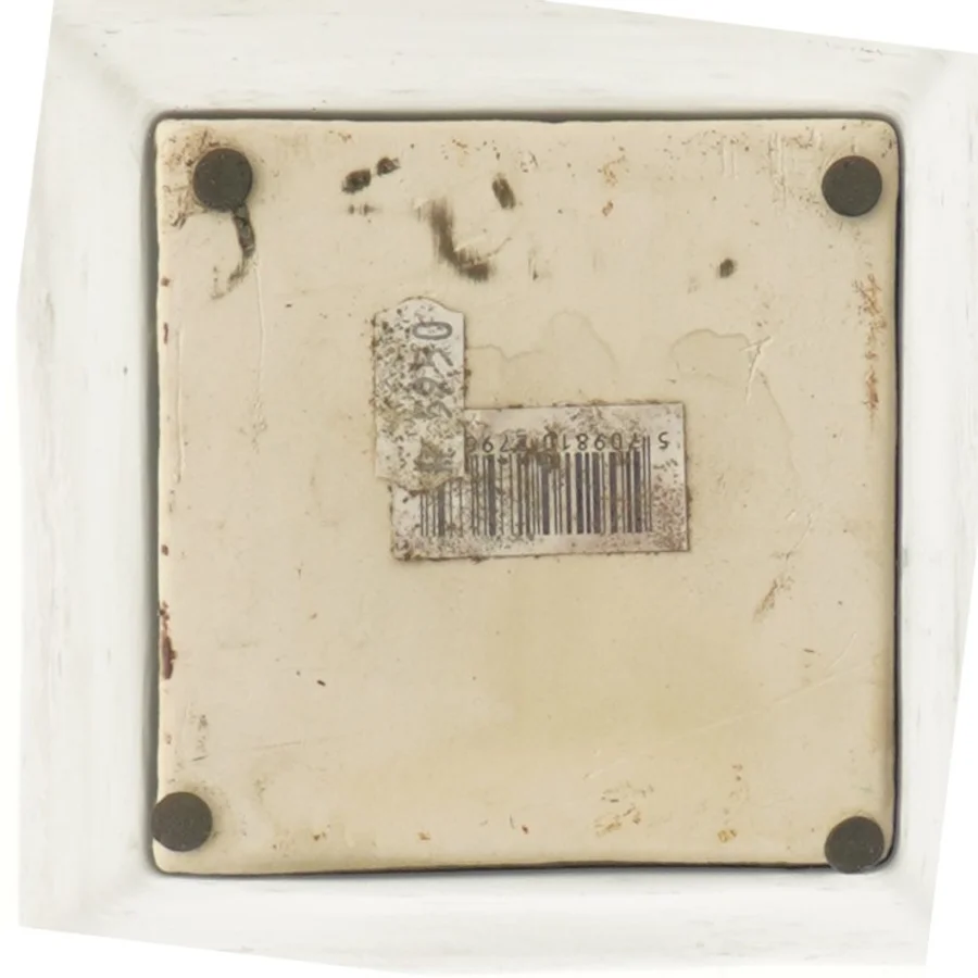 Sort kvadratisk vase (str. 15 cm)