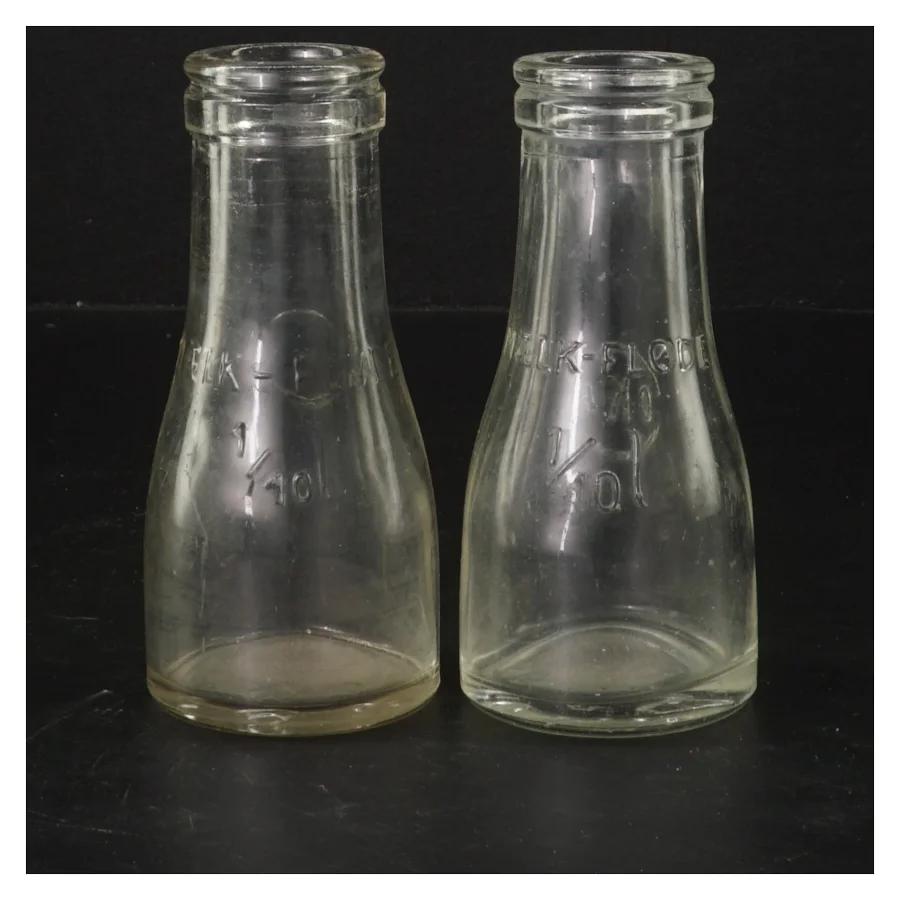 Glasflasker, 2 stk, 12 cm (str. 2 styk, 12 cm)