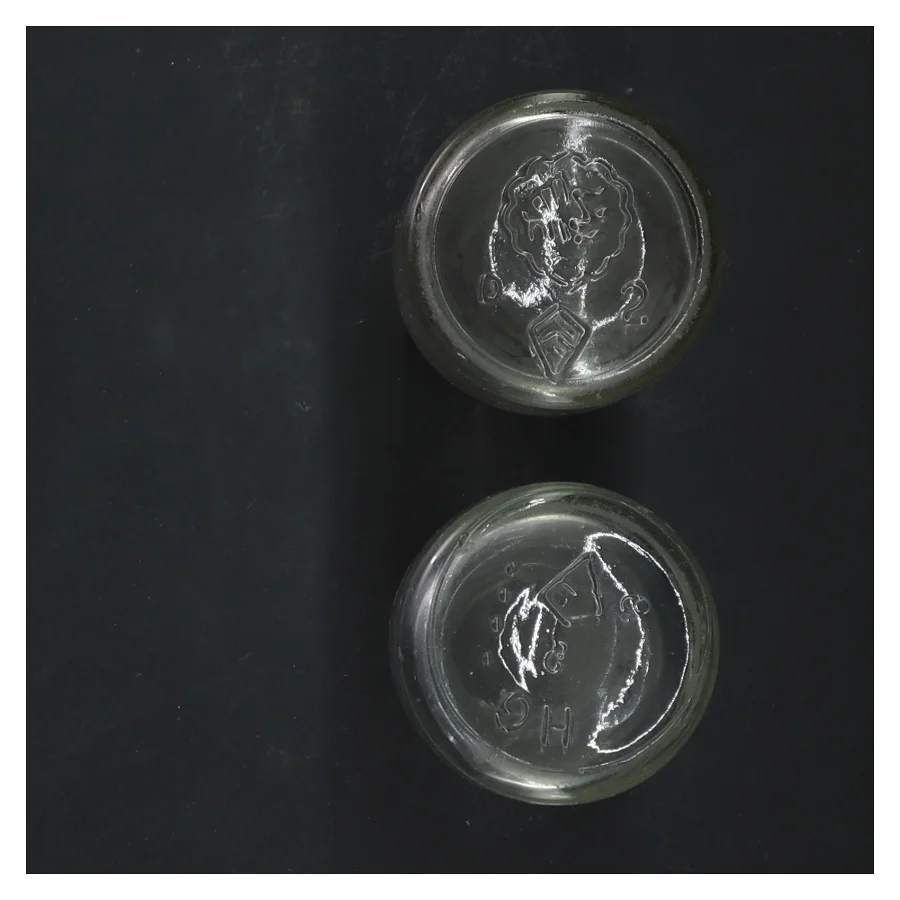 Glasflasker, 2 stk, 12 cm (str. 2 styk, 12 cm)
