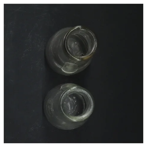 Glasflasker, 2 stk, 12 cm (str. 2 styk, 12 cm)