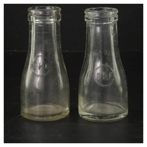 Glasflasker, 2 stk, 12 cm (str. 2 styk, 12 cm)