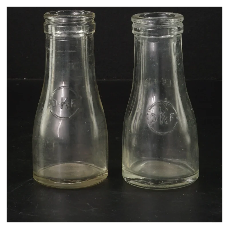 Glasflasker, 2 stk, 12 cm (str. 2 styk, 12 cm)