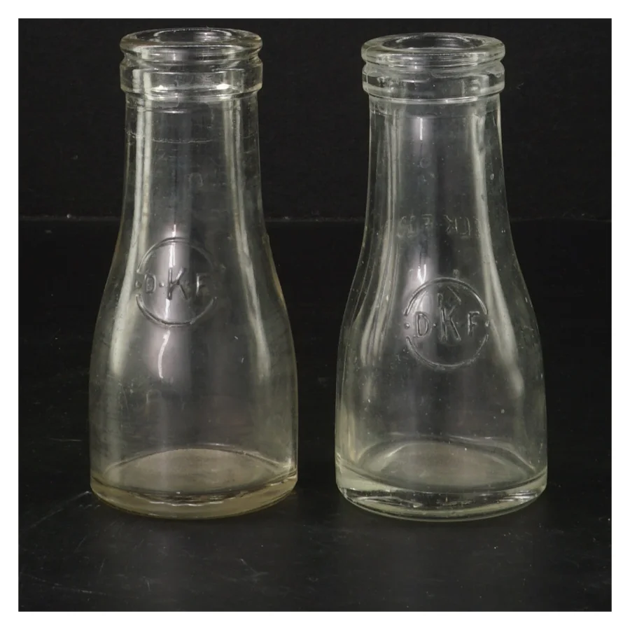 Glasflasker, 2 stk, 12 cm (str. 2 styk, 12 cm)