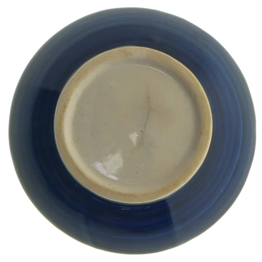 Keramik krukke med låg (str. 10x12,5 cm)