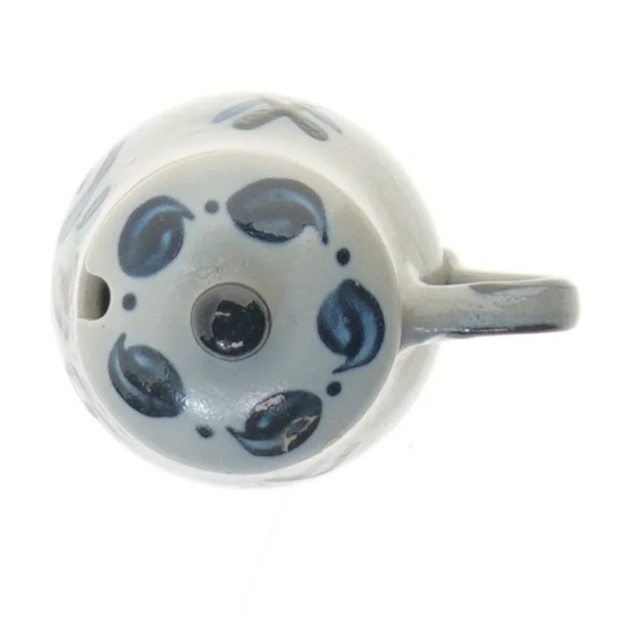 Dekorativ krukke med låg (str. Ø 6 cm længde 7 cm)