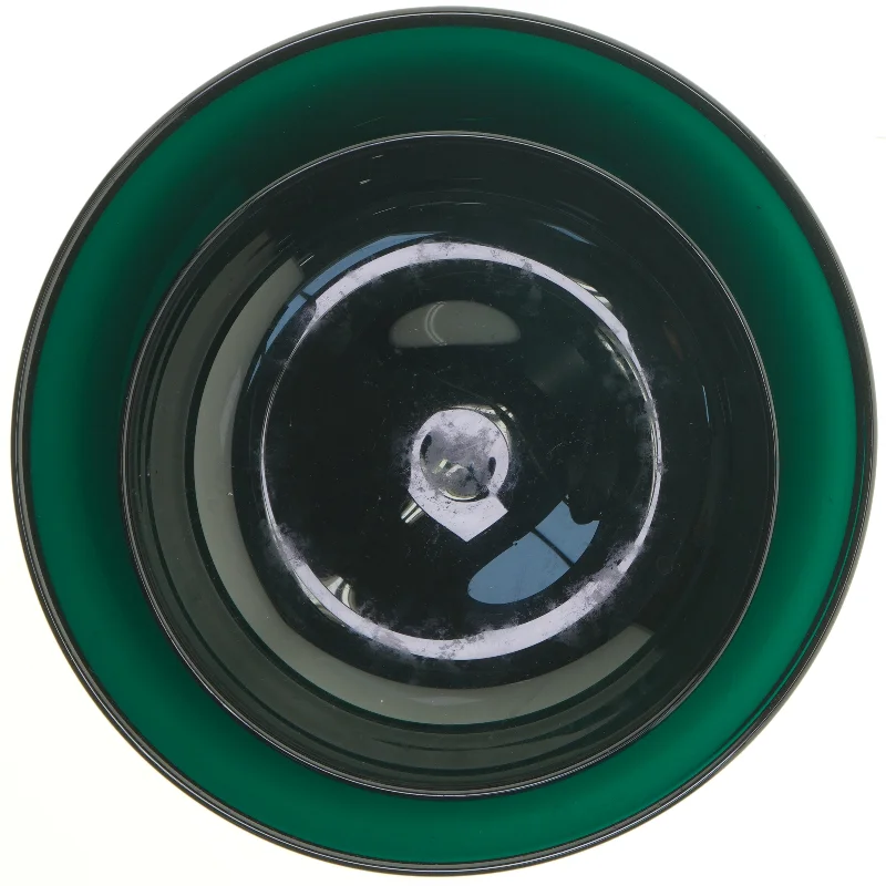 To grønne glasskåle fra holmegård (str. 2 styk. ø. 24,5 cm. og. ø. 32 cm)