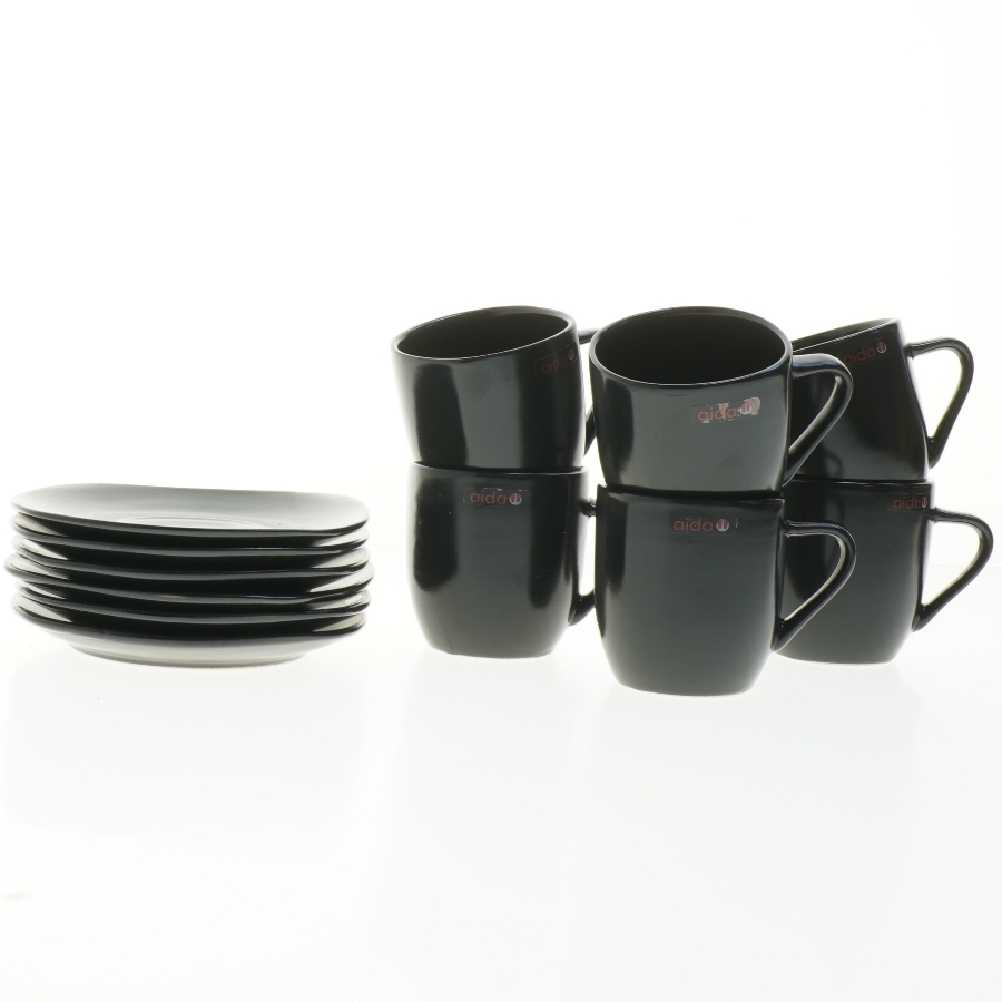 Sort aida kaffestel fra aida