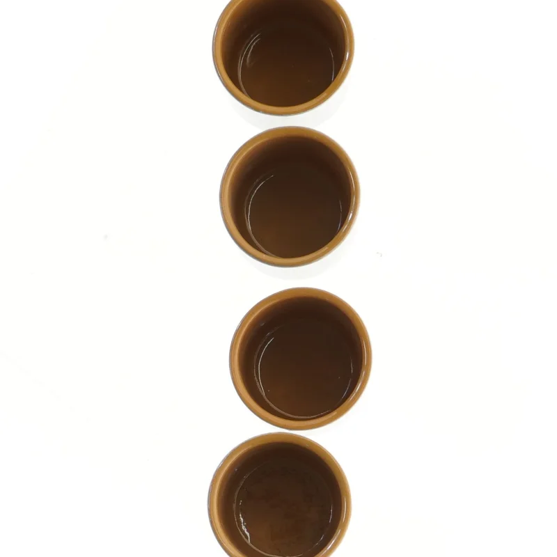 Keramiske krydderikrukker sæt fra Knabstrup (str. 4 styk, 8 cm)