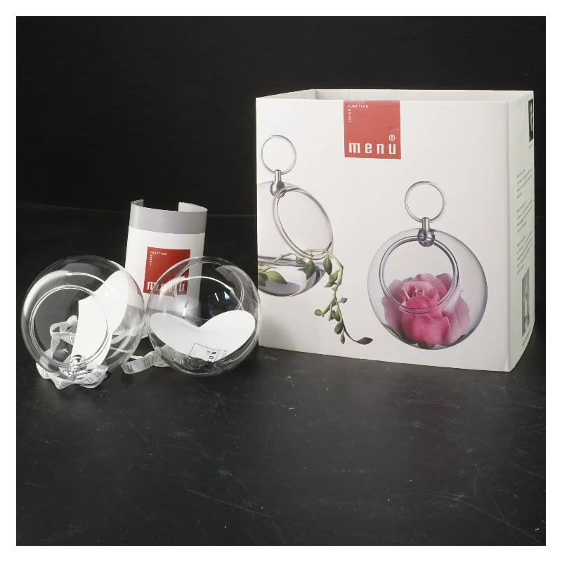 Glaskugle vaser fra Menu fra Menu (str. Ø. 6 cm og ø 7 cm)