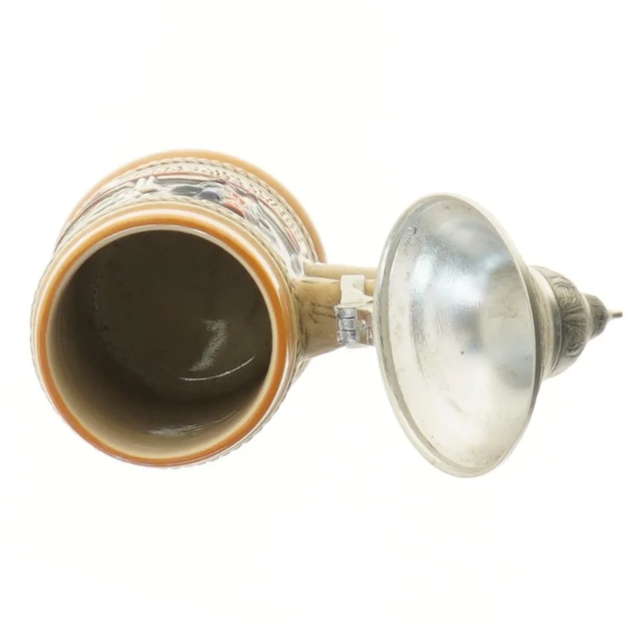 Ølkrus med låg (str. 19 cm)