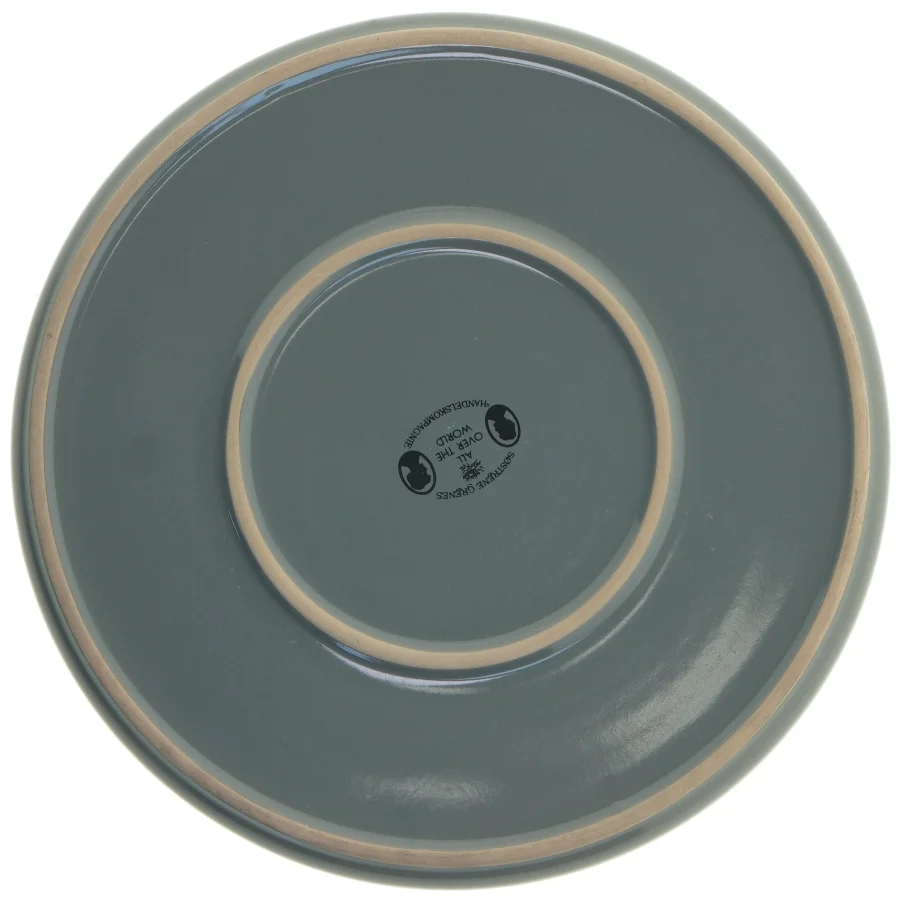 Grå keramik tallerkener fra Sustainable Orphans (str. Ø ø 25 cm. 4 styk)