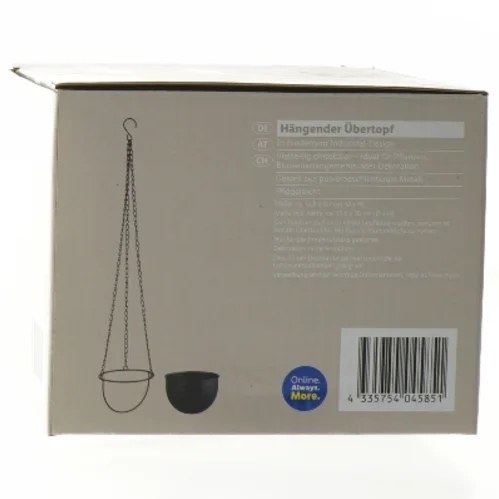 Hængende urtepotteskjuler fra Livarno (str. Ø 13,8 cm højde 70 cm)