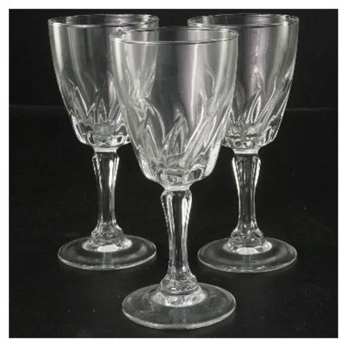 Vinglas sæt, 3 stk (str. 3 stk Ø 6,5 cm længde 14 cm)