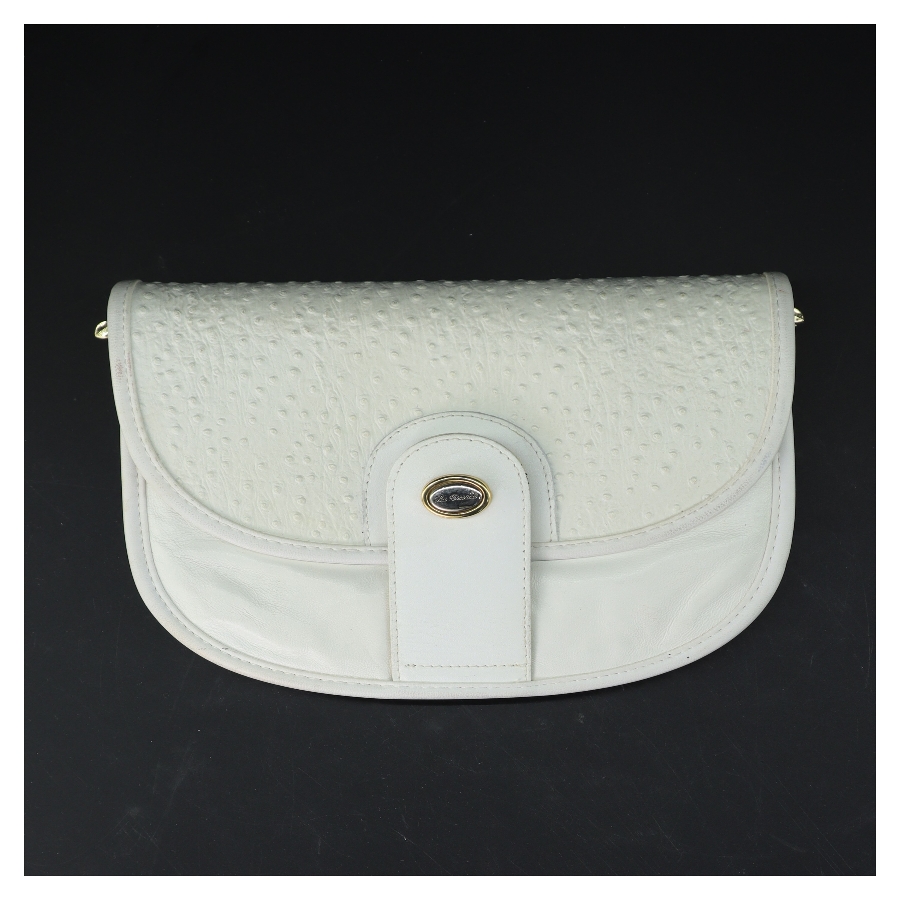Hvid clutch taske fra La Toscana (str. 23x17,5 cm)