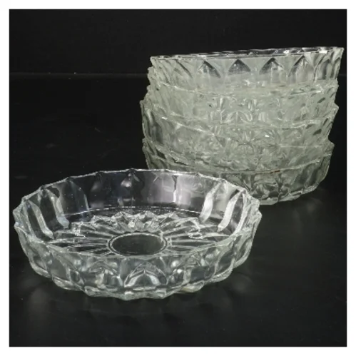 Glas fade 6 stk (str. 6 stk Ø 14,5 cm)