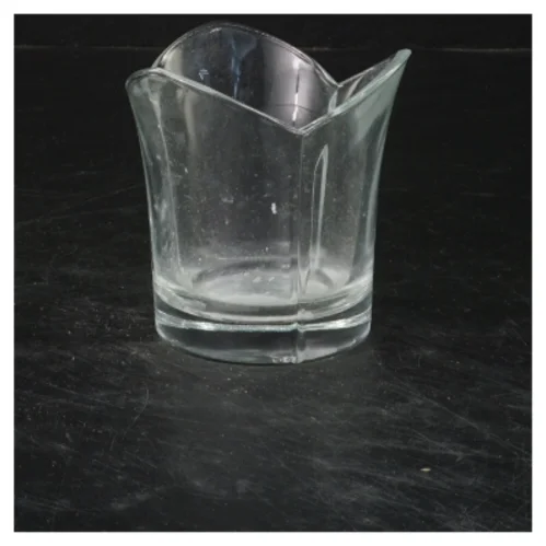Transparent glas vase (str. 8,5x6 cm)