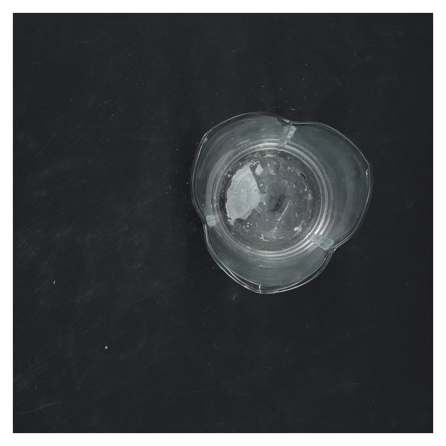 Transparent glas vase (str. 8,5x6 cm)