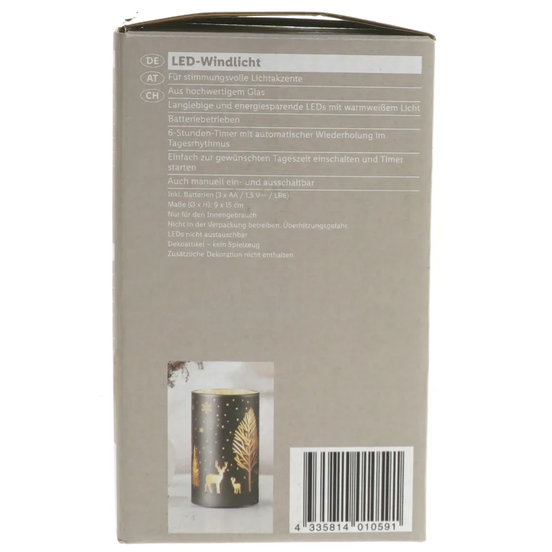 LED lygte fra Livarno Home (str. Ø 9 cm højde 15 cm)