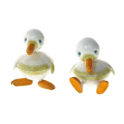 Dekorative andefigurer (str. 2 stk 11 cm)