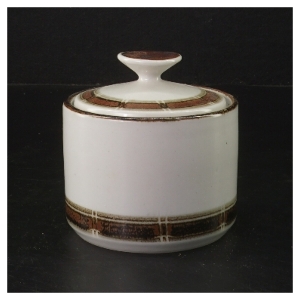 Porcelænsskål med låg fra Desiree (str. Ø 9,5 cm)