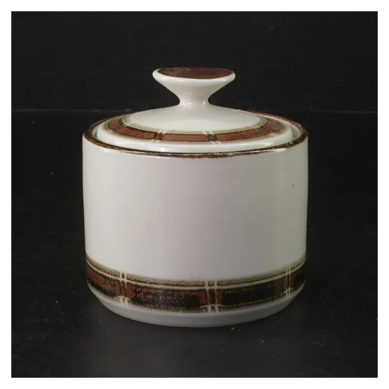 Porcelænsskål med låg fra Desiree (str. Ø 9,5 cm)