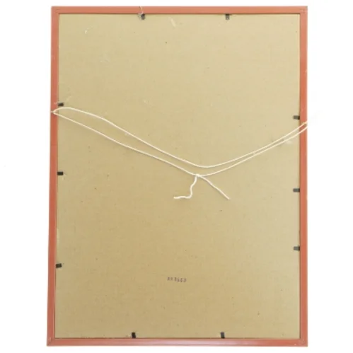 Indrammet billede med abstrakt motiv (str. 42x32 cm)