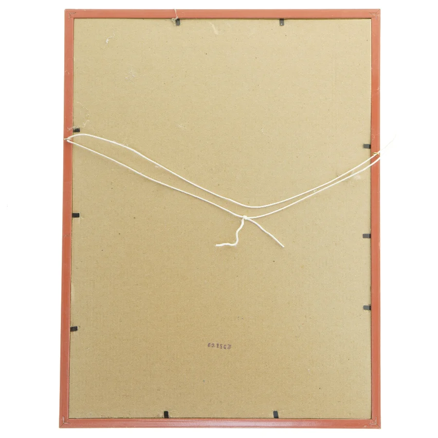 Indrammet billede med abstrakt motiv (str. 42x32 cm)