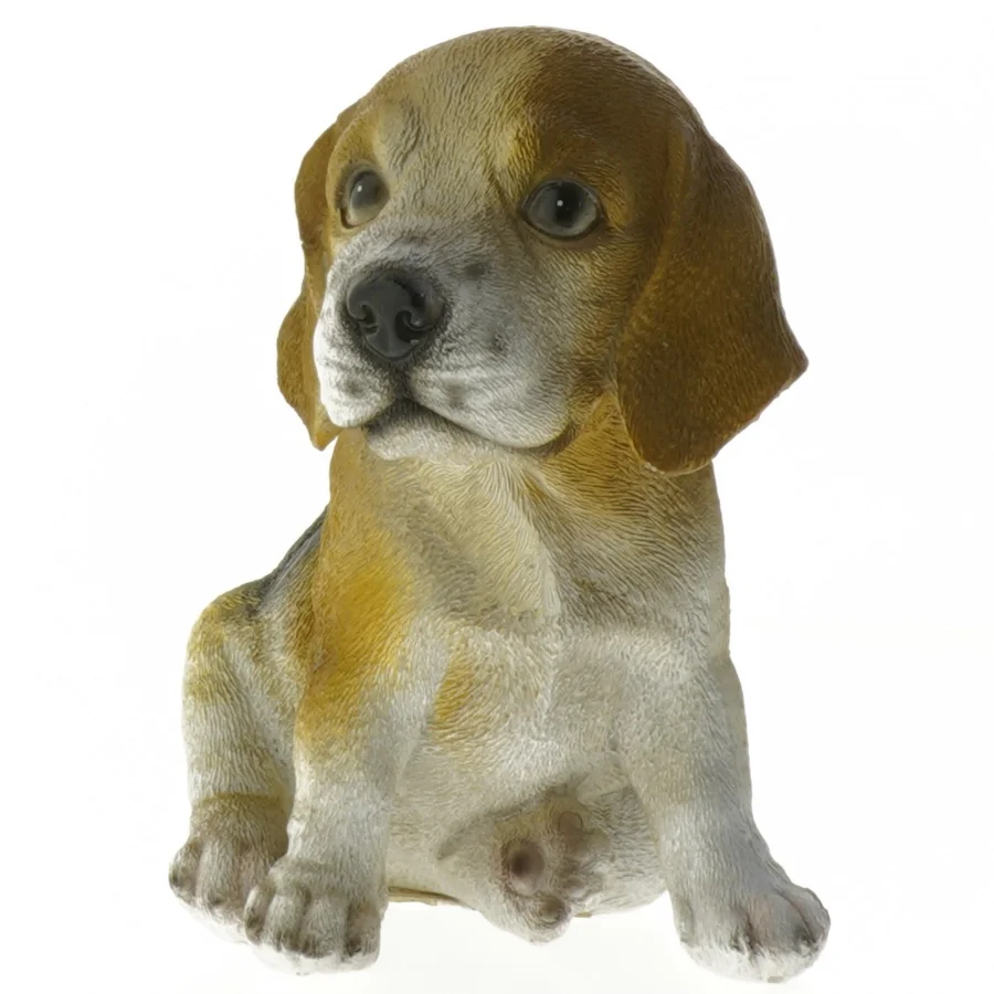 Dekorativ hundefigur fra Søborggaard (str. 15 cm)