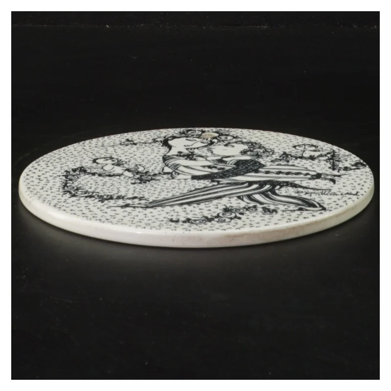 Vægdekoration Marts Victoire fra Bjørn Wiinblad (str. Ø 15,5 cm)