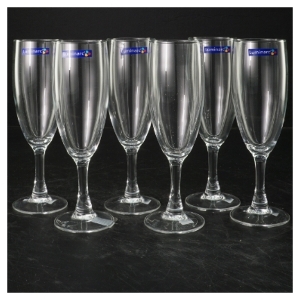 Sæt med 6 champagneglas fra Luminarc fra Luminarc (str. 17,5x6 cm)