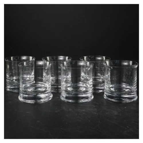 Sæt med seks whiskeyglas (str. 8,5x8,5 cm)