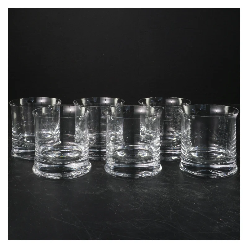 Sæt med seks whiskeyglas (str. 8,5x8,5 cm)