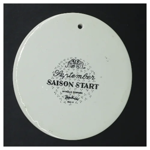 Dekorativ vægplakette fra Bjørn Wiinblad (str. Ø 15 cm)