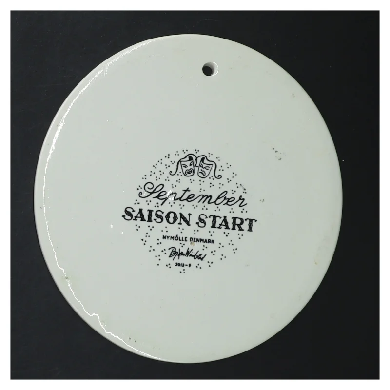 Dekorativ vægplakette fra Bjørn Wiinblad (str. Ø 15 cm)