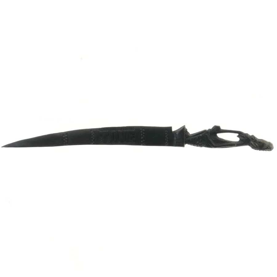 Dekorativ kniv i træ (str. 33 cm)